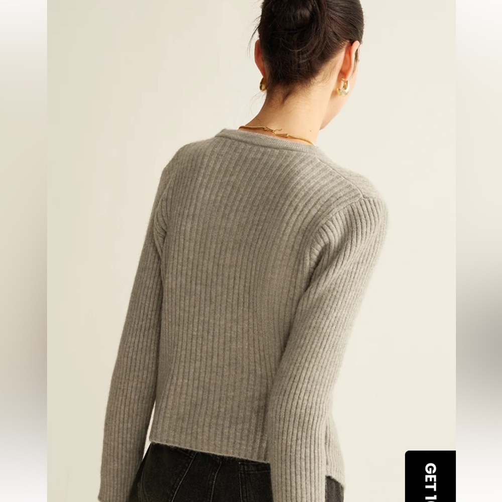 Commense Button Down Split Cardigan - image 3